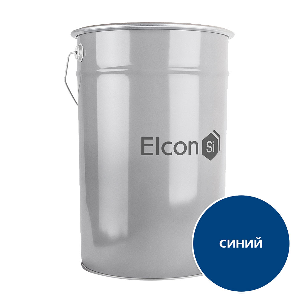 фото Грунт-эмаль по ржавчине elcon 3 в 1 матовая синяя ral 5005 25 кг