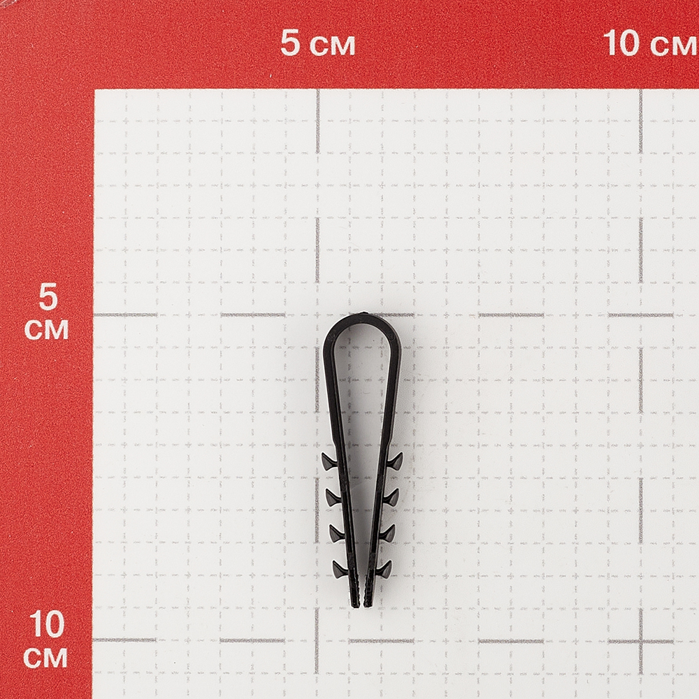 фото Дюбель-хомут для круглого кабеля navigator 142088 5-10 мм черный (50 шт.)