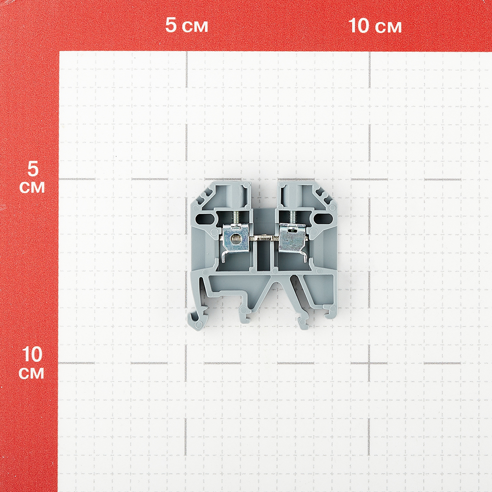 фото Колодка клеммная винтовая navigator 2,5 кв. мм серая (10 шт.)