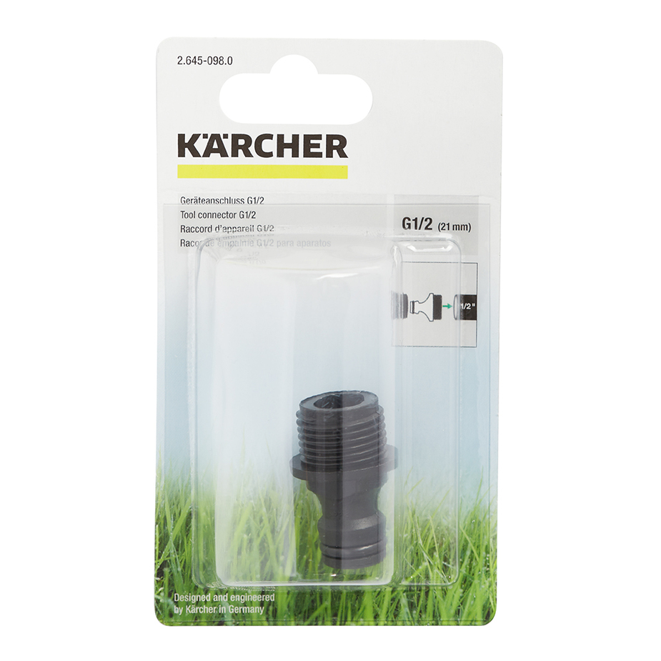 Соединитель для подключения шланга с краном karcher 26450990 пластиковый 3 4 нр