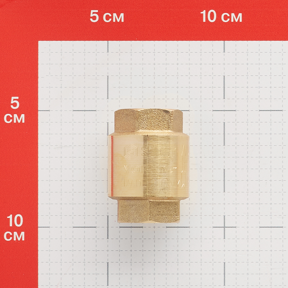 фото Клапан обратный stout (svc-0012-000015) 1/2 вр(г) х 1/2 вр(г)