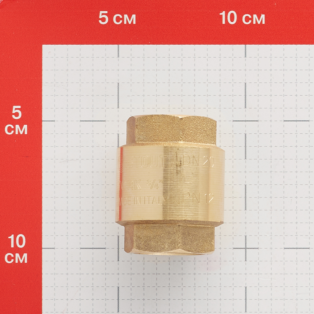 фото Клапан обратный stout (svc-0012-000025) 1 вр(г) х 1 вр(г)