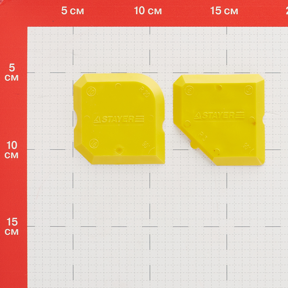 фото Шпатель для нанесения герметика резиновый stayer набор (2 шт.)