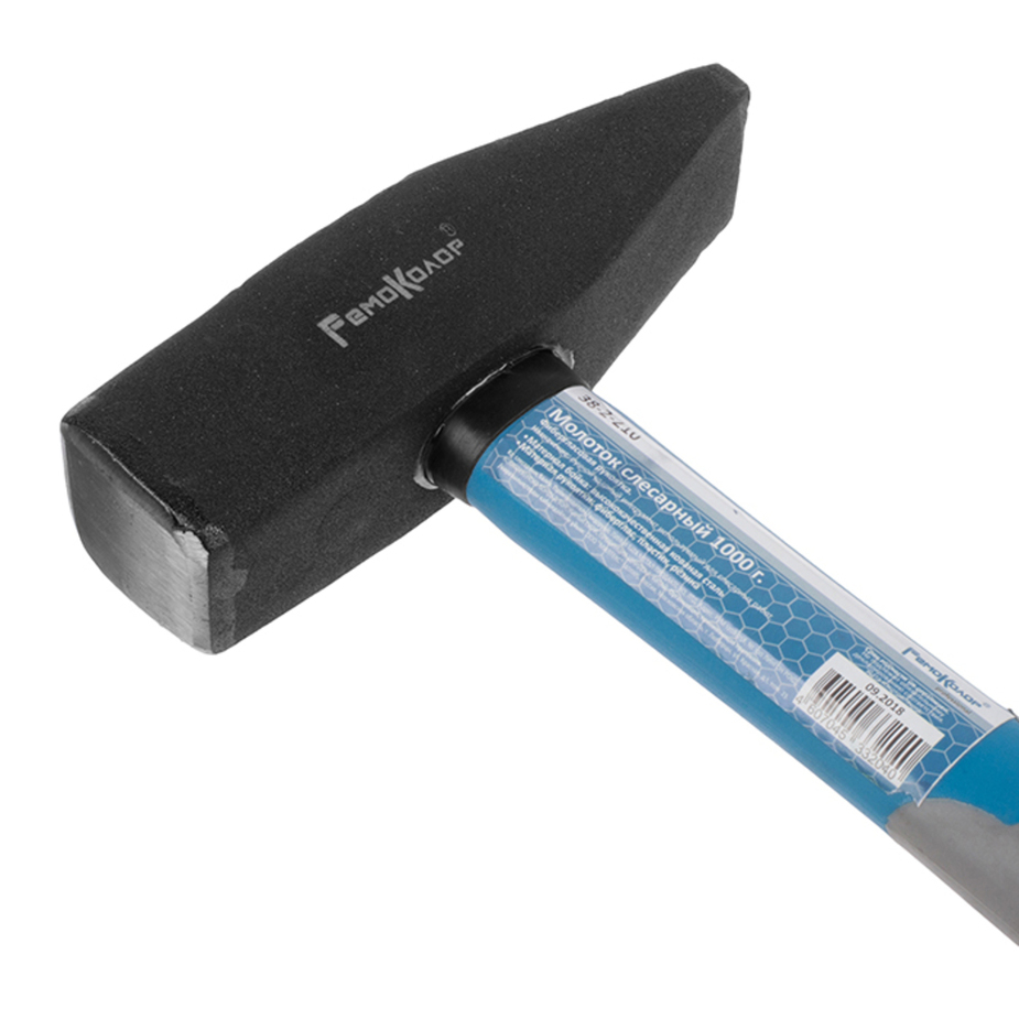 Молоток слесарный кованый фиберглассовая рукоятка 1000 г — купить в ...