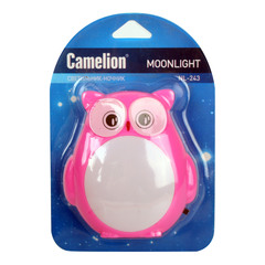 Ночник Camelion NL-243 сова светодиодный с выключателем 220 В 14263