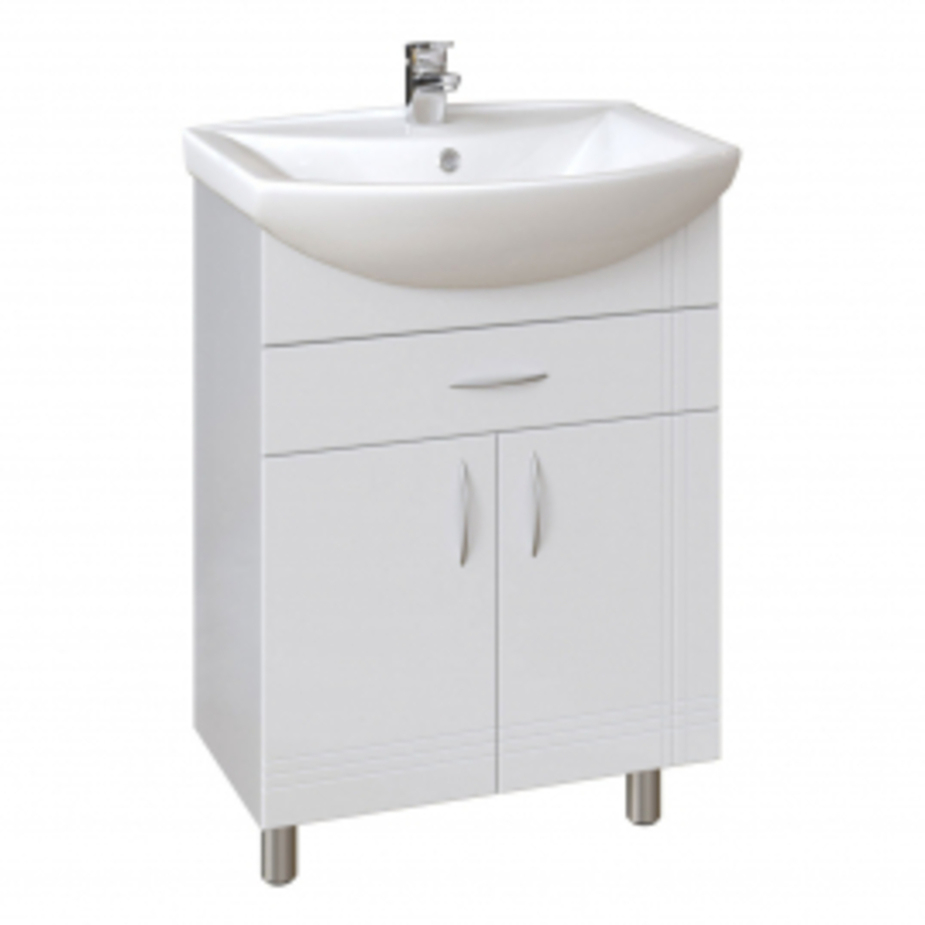 Тумба напольная Sanstar Вольга 60 см с раковиной Уют 60 — купить в ...