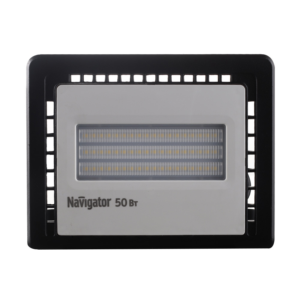Прожектор светодиодный Navigator ДО-50 4000К 50 Вт IP65 черный (14145) прожектор светодиодный 14 145 nfl 01 50 4k led 50вт 4000к ip65 4100лм черн navigator 14145