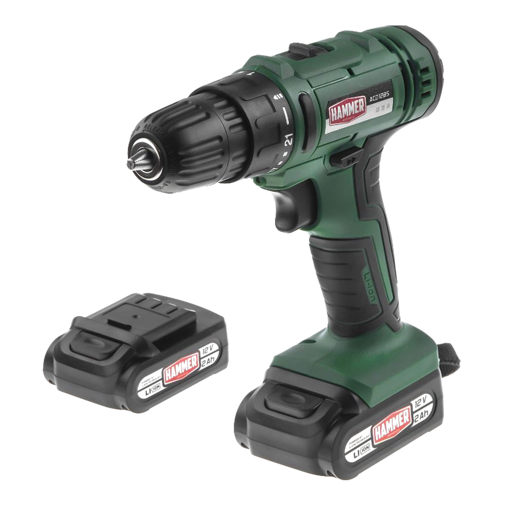 Шуруповерт аккумуляторный Hammer ACD12BS 12В 2x2Ач 32Нм 680327 — купить ...