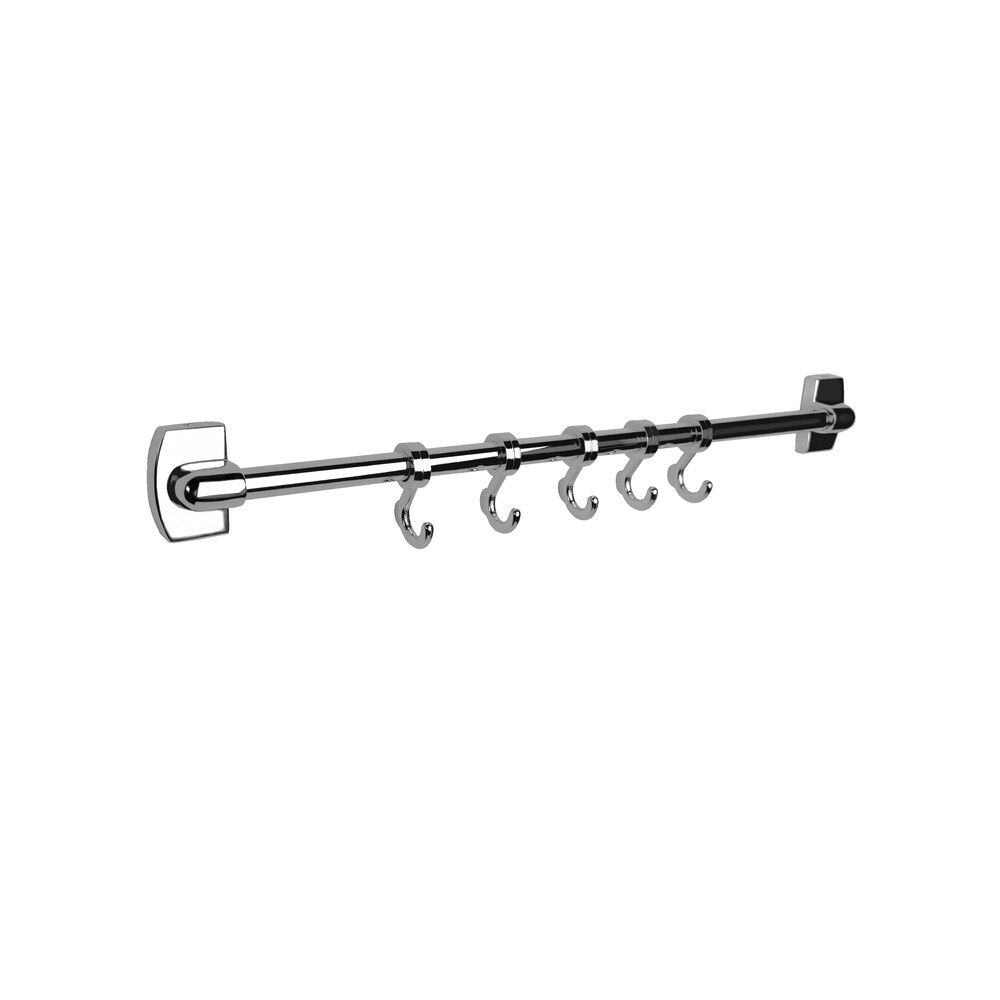 

Вешалка для ванной Fora 5 крючков на шуруп металл хром (FOR-KB405)