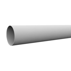 Труба водосточная MUROL 80х2000 мм белая (13728)