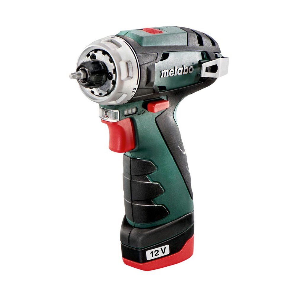 фото Дрель-шуруповерт аккумуляторная безударная metabo powermaxx bs basic (600984500) 12в 2х2ач li-ion 2 акб и зу