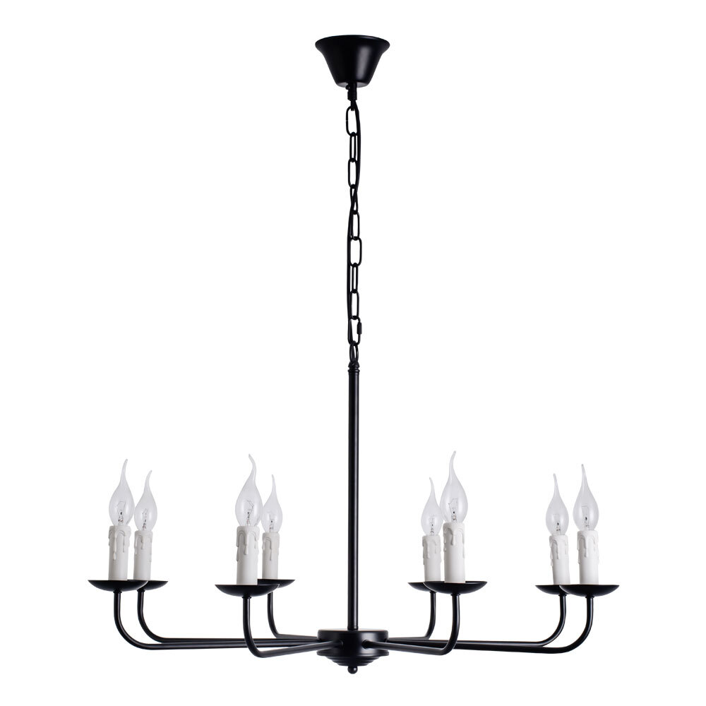 

Люстра потолочная Arte Lamp Graff E14 320 Вт 15 кв.м (A1857LM-8BK)