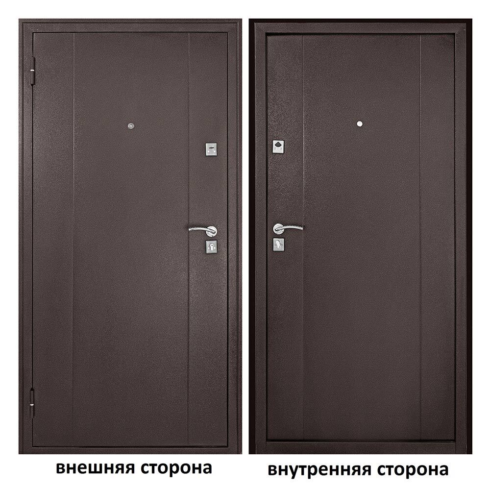фото Дверь входная форпост 72 левая медный антик - медный антик 860х2050 мм
