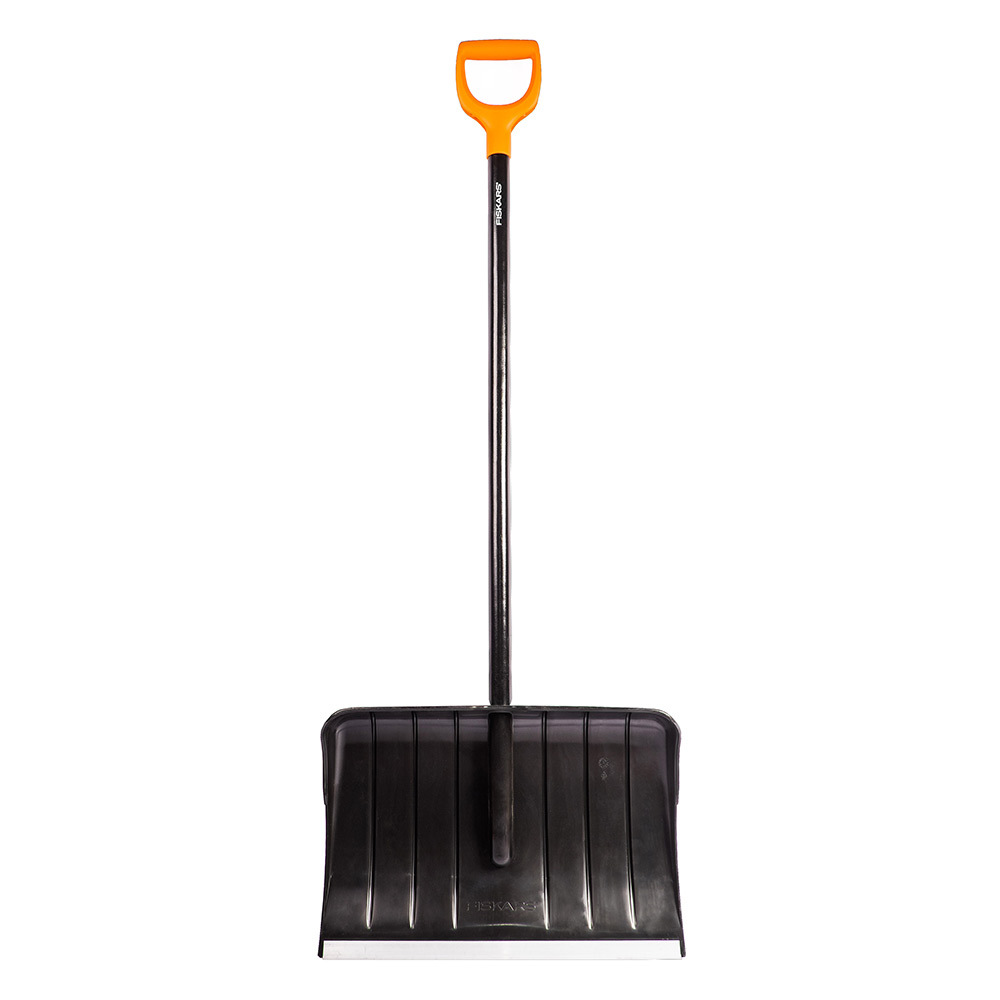 Лопата снеговая Fiskars Solid (1026792) пластиковая с деревянным ...