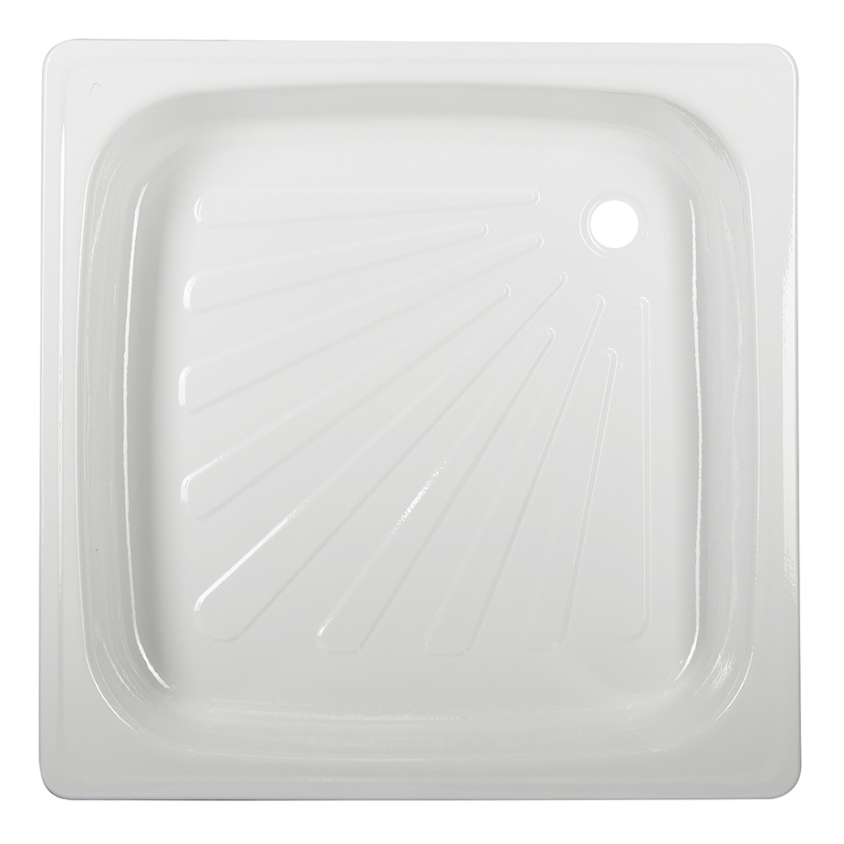 Поддон Xinda стальной 80х80х15 см квадрат белый низкий — купить в ...