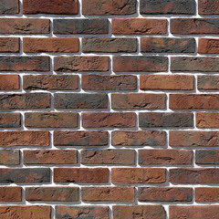 Камень искусственный White Hills Лондон Брик коричневый махагон (60 шт.=1,16 кв.м)