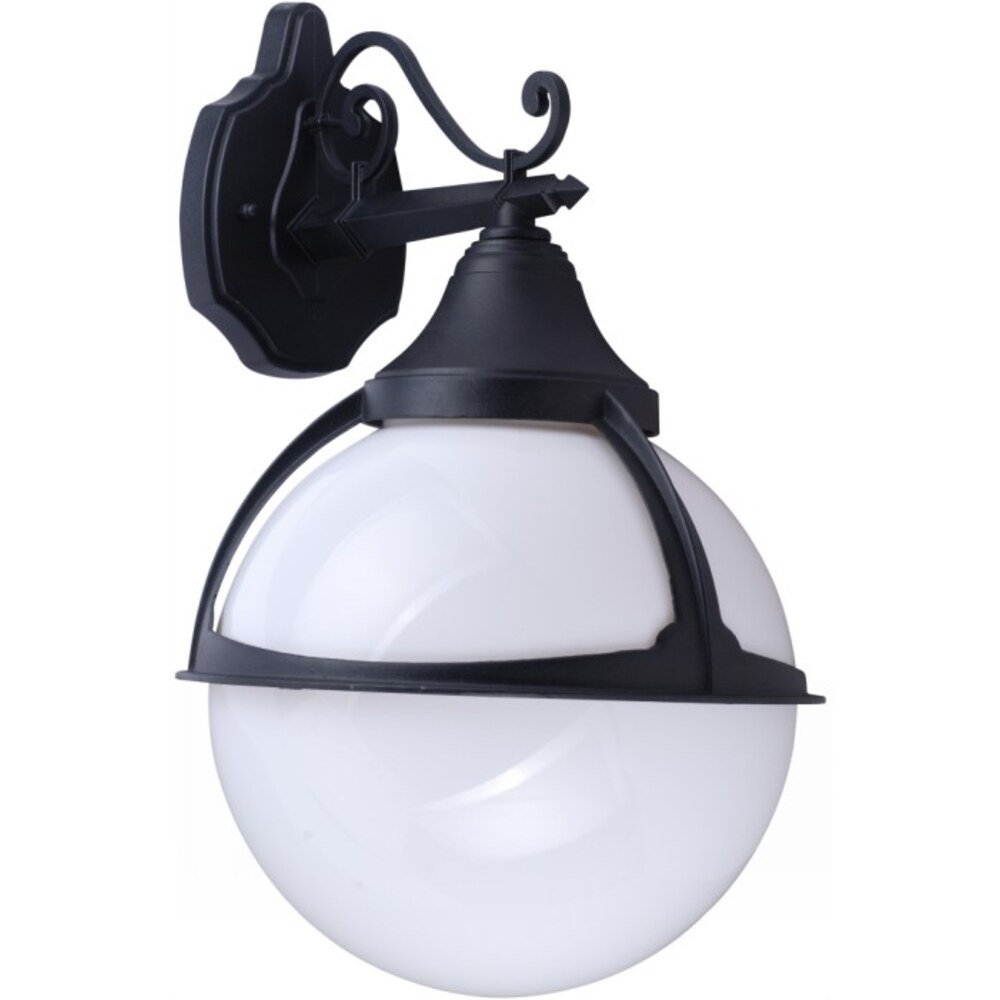Светильник садово-парковый настенный Arte Lamp Monaco черный E27 IP44 (A1492AL-1BK) светильник садово парковый настенный arte lamp bremen черный e27 60 вт ip44 a1012al 1bk