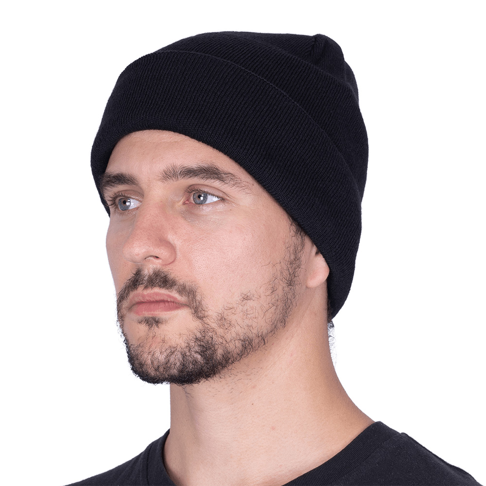 Шапка полушерстяная ГК Спецобъединение черная шапка с отворотом herman edmond 051 размер one