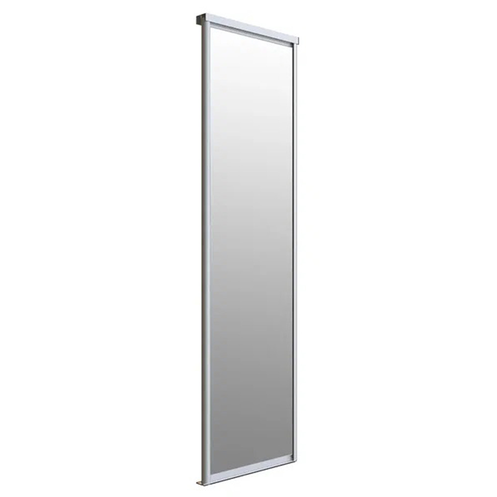 фото Дверь-купе 683x2452 мм зеркало/серебро elegant