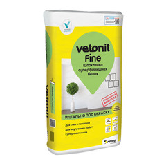 Шпаклевка полимерная Weber.vetonit Fine для сухих помещений белая 25 кг