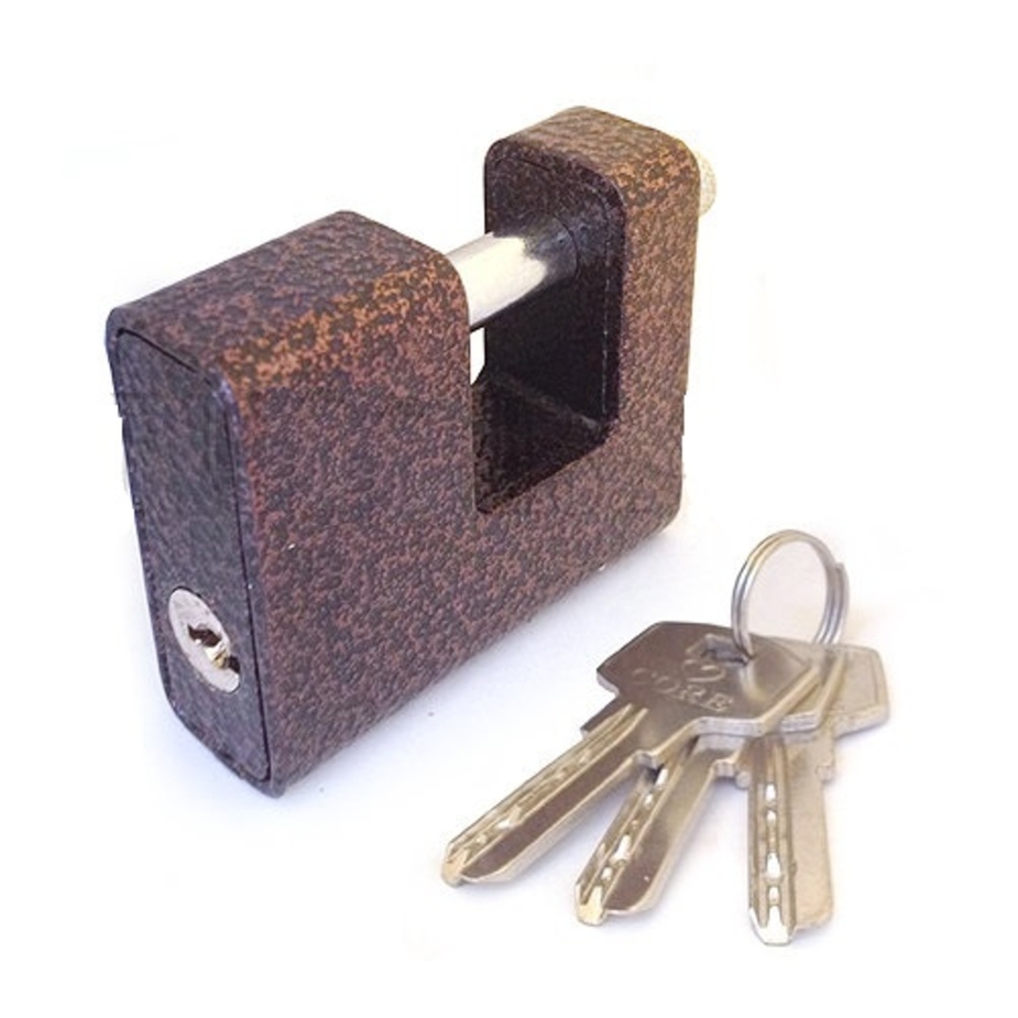 Замок навесной П-образный АВТОМАТ ПЕРФО 70 мм гаражный — купить в ...