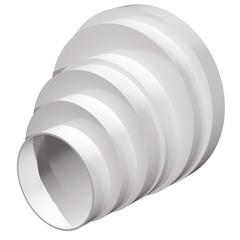 Соединитель для круглых воздуховодов эксцентриковый пластиковый d80/100/120/125/150/160
