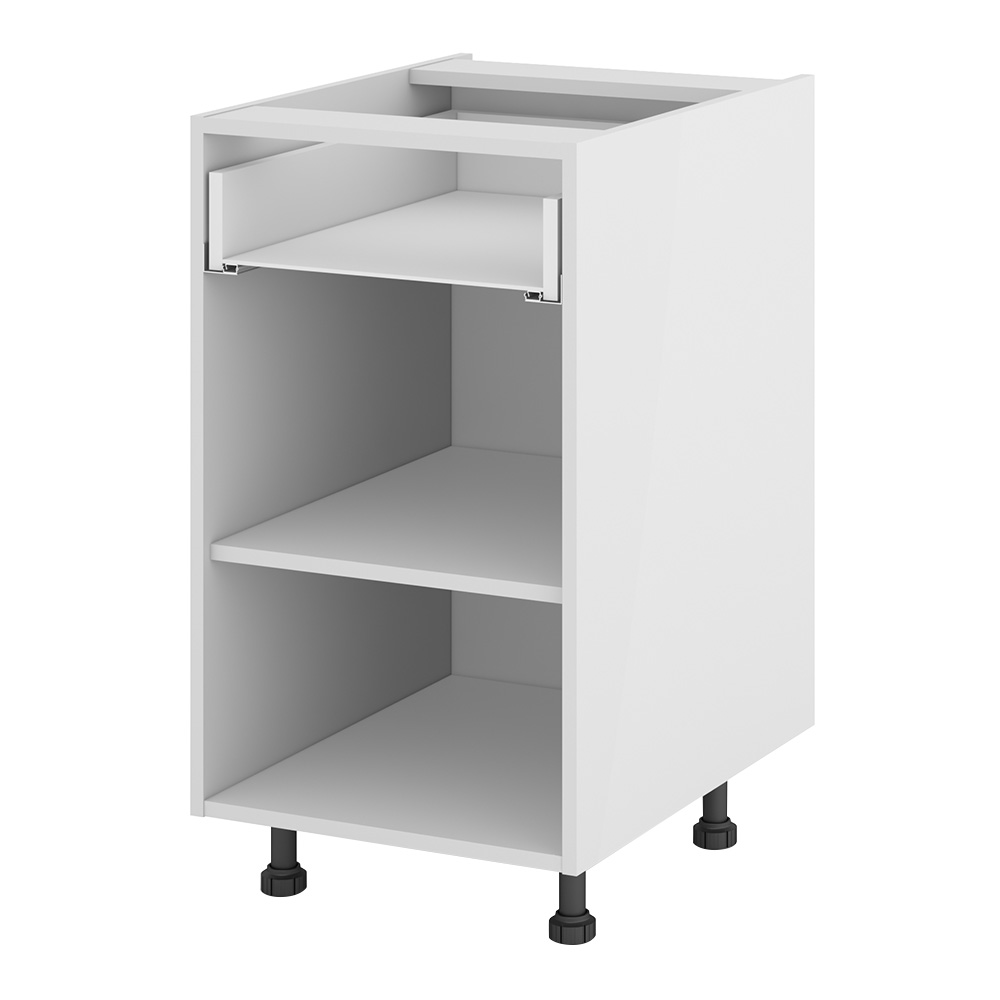 Кухонный шкаф напольный 45х72х56 см белый 1 полка/1 ящик петля мебельная для шкафа hettich sensys с доводчиком 110° металл 2 шт 46002