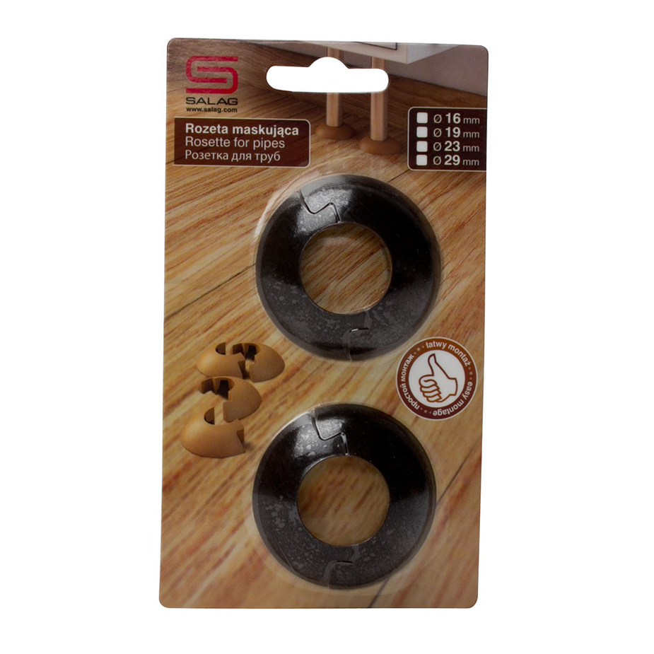Обвод для труб ПВХ декоративный Salag Lima 29 мм венге (2 шт.) — купить ...