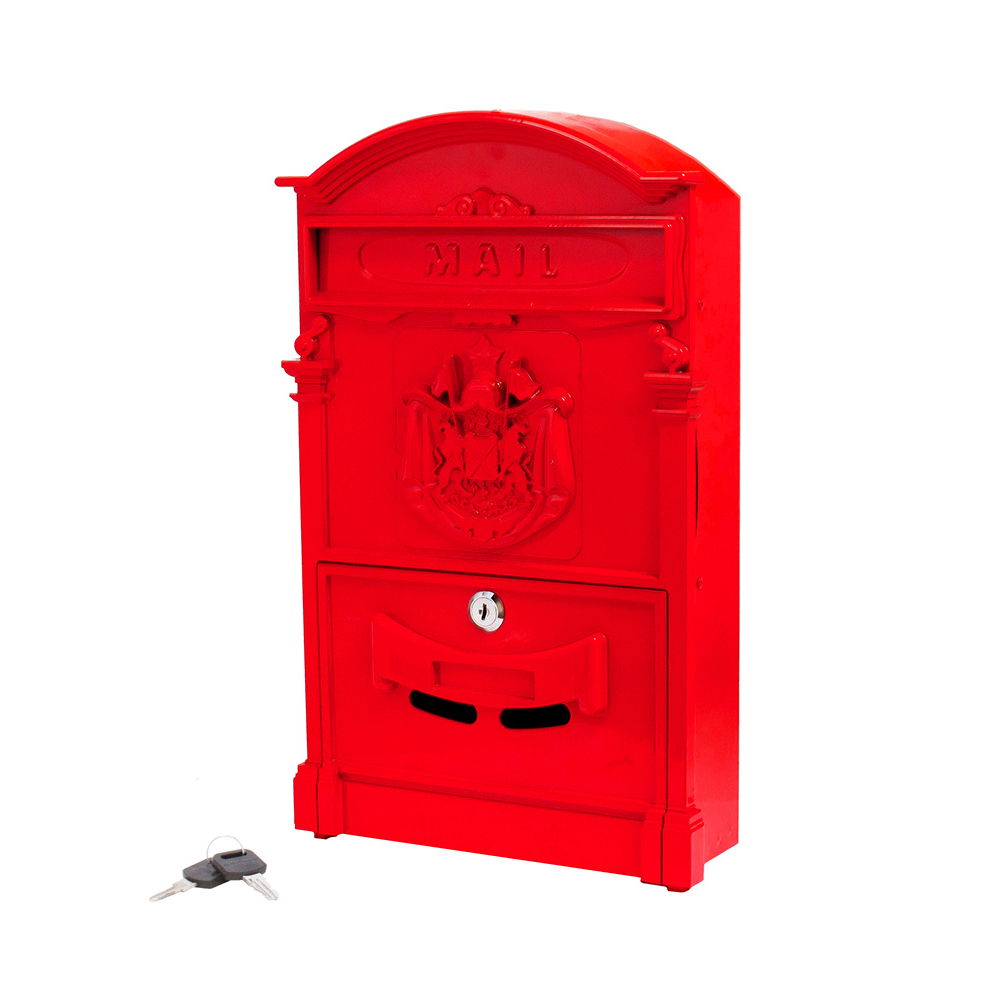 Ящик почтовый Аллюр №4010 с замком красный ящик почтовый аллюр 4010 с замком медь