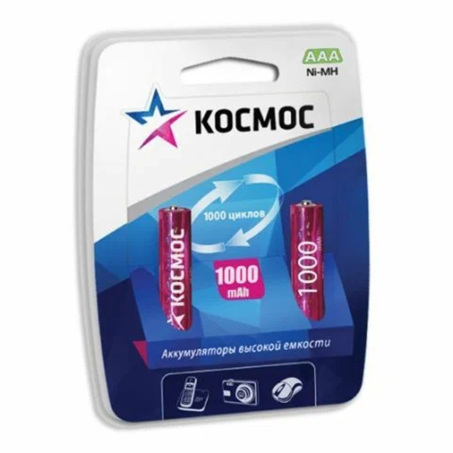 Аккумулятор Космос ААА мизинчиковый HR03-2BL Ni-MH 1,2 В 1000 мАч (2 шт ...