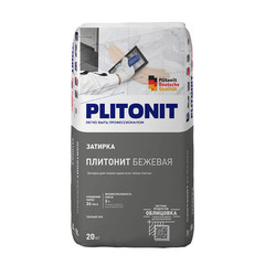 Затирка цементная Plitonit бежевая 20 кг