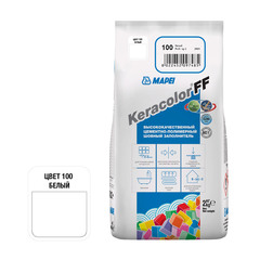 Затирка цементная Mapei Keracolor FF 100 белая 2 кг