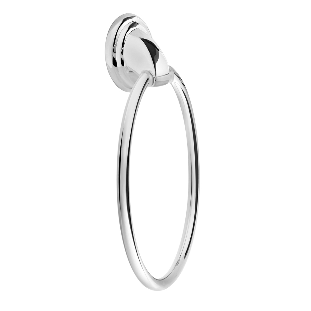 фото Полотенцедержатель кольцо fora noval d160 мм на шуруп сталь хром (n011)
