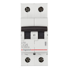 Автоматический выключатель Legrand RX3 (419699) 2P 25А тип С 4,5 кА 230/400 В на DIN-рейку