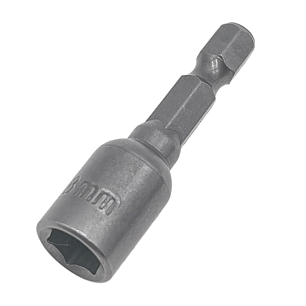 Адаптер для болтов и саморезов КМ магнитный 8 мм L45 мм шестигранная ...