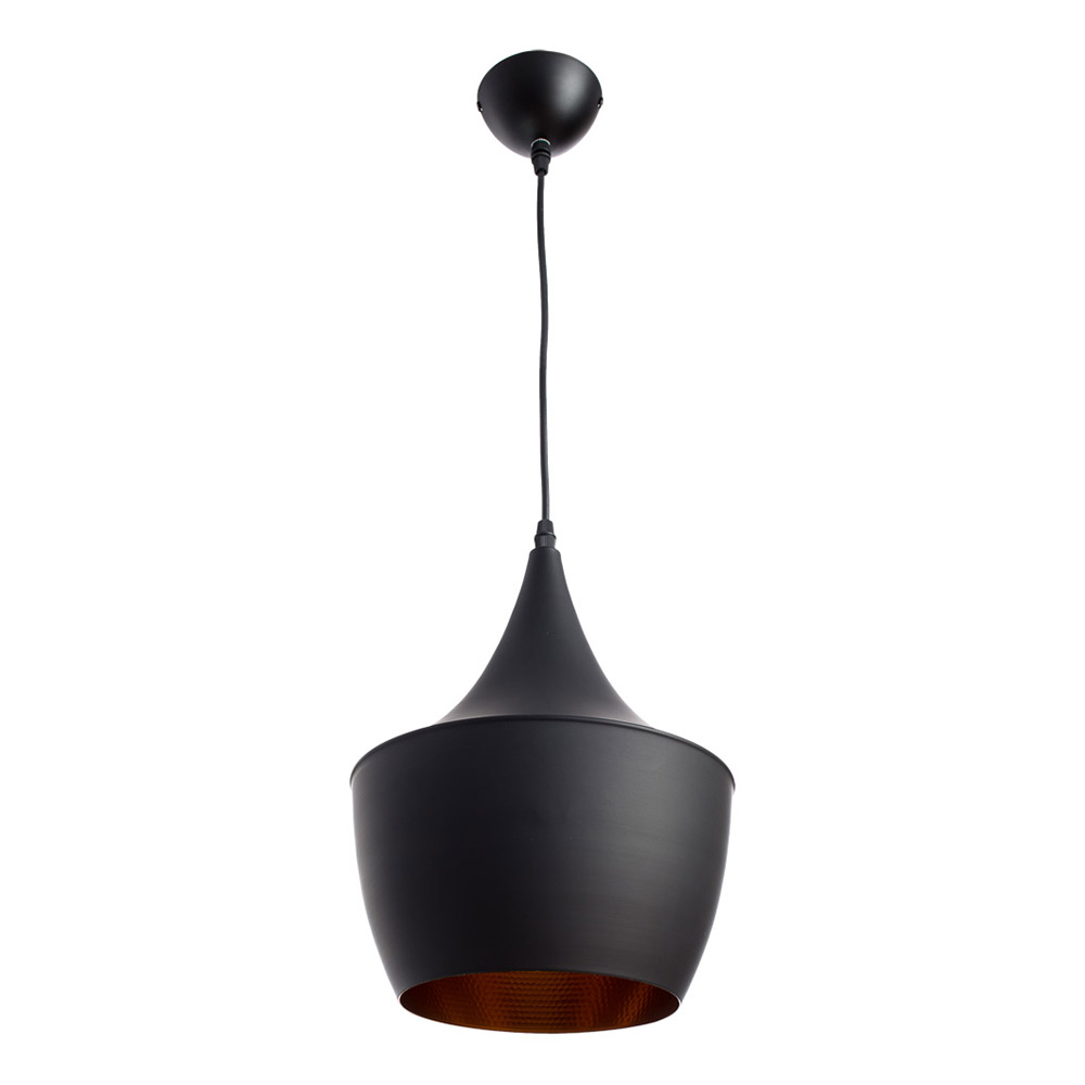 фото Светильник потолочный подвесной arte lamp cappello (a3407sp-1bk) e27 80 вт 220 в черный ip20 260х300х260 мм