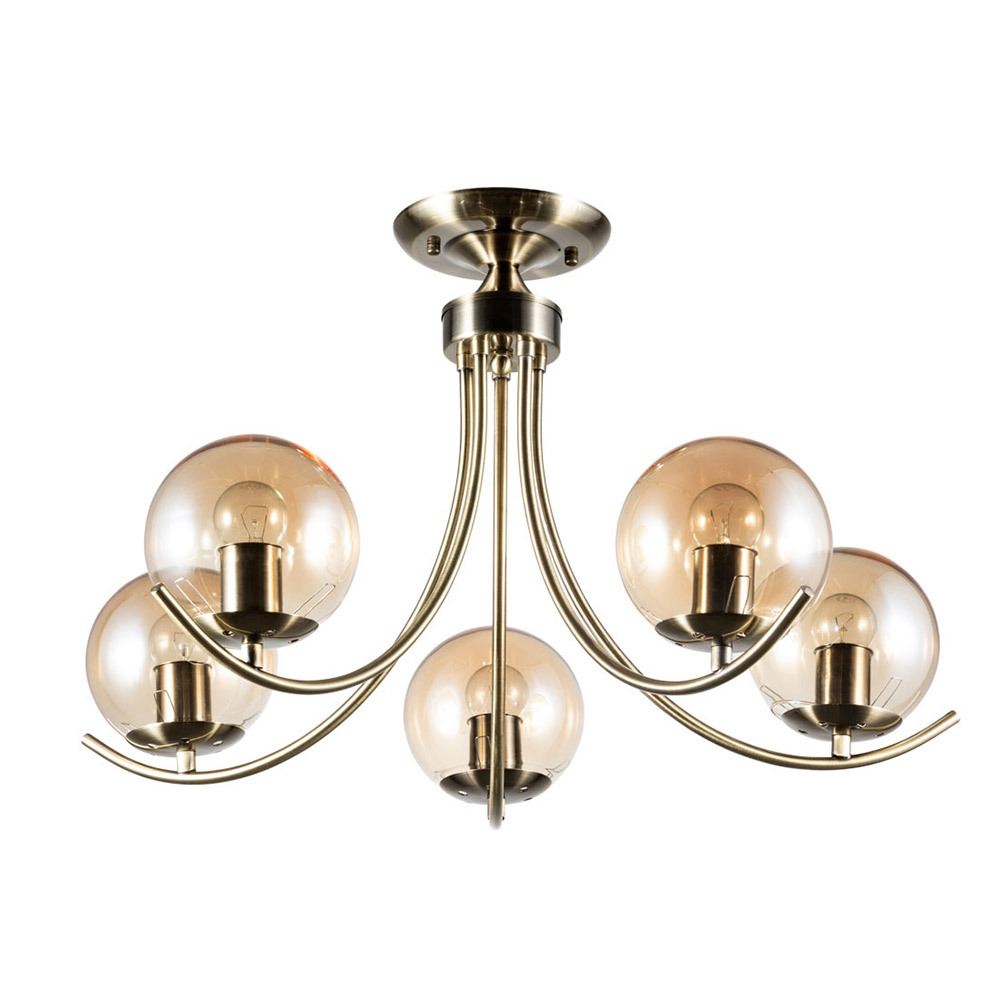 фото Люстра потолочная arte lamp scarlett (a2715pl-5ab) e27 60 вт 220 в ip20