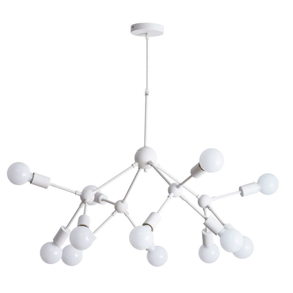 фото Люстра подвесная arte lamp matrix (a3064sp-12wh) e27 40 вт 220 в ip20