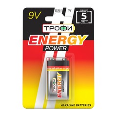 Батарейки Трофи 6LR61-1BL ENERGY POWER Alkaline C0034928