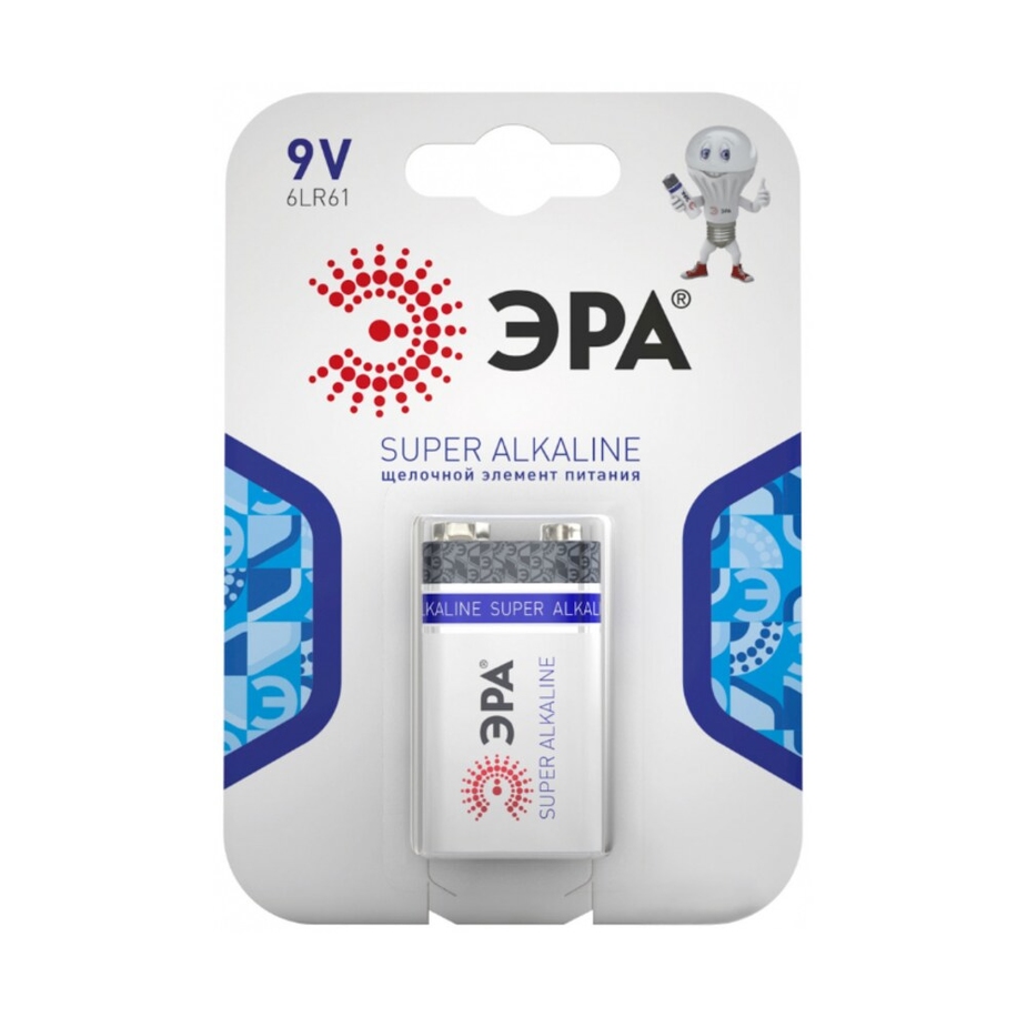 Батарейки ЭРА 6LR61-1BL SUPER Alkaline C0038445 — купить в Петровиче в ...