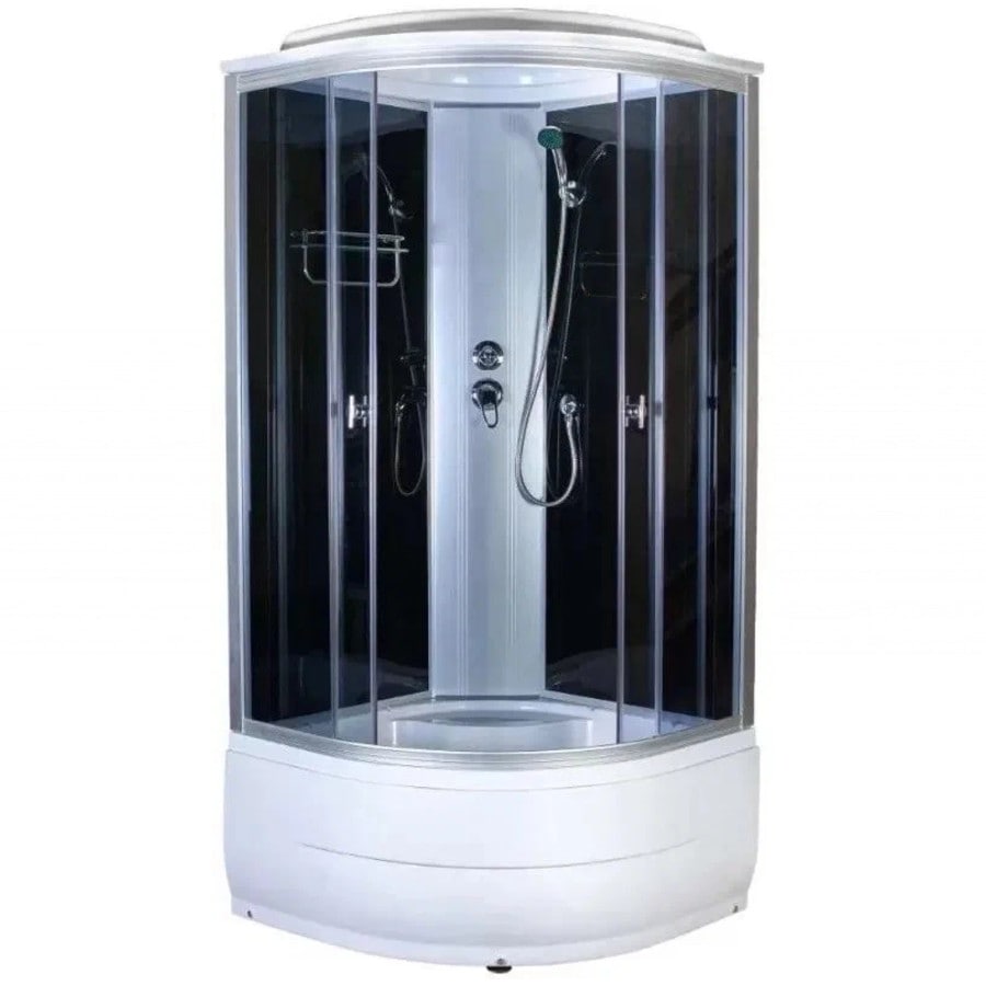Душевая кабина AQUAPULSE 4103D Grey black 100x100x220 см с высоким ...