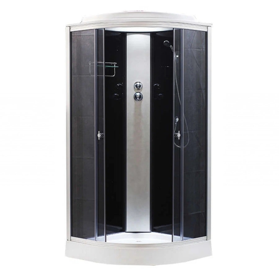 Душевая кабина AQUAPULSE 4021D Grey black 80x80x220 см с низким ...