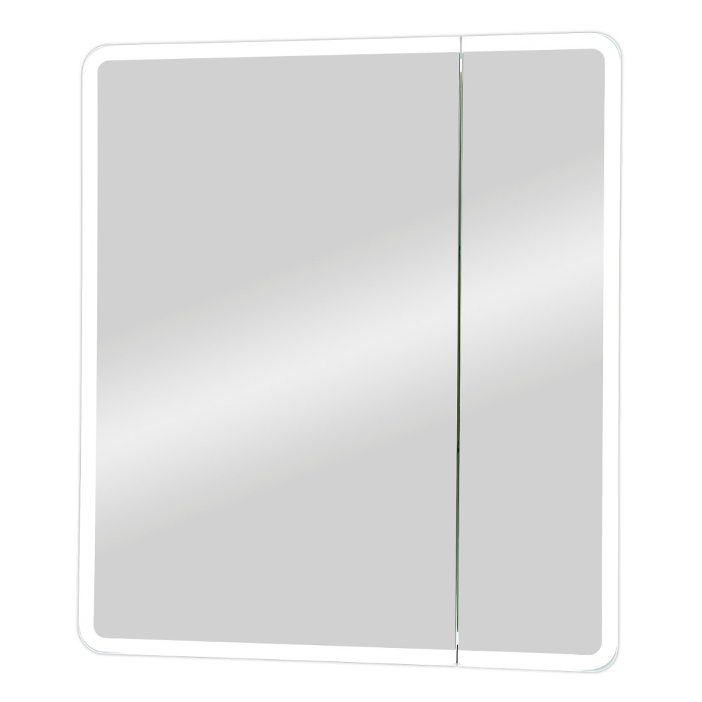 Зеркальный шкаф Континент Emotion 700х800 мм с подсветкой белый зеркальный шкаф континент emotion led 80 мвк030 с подсветкой белый