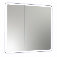 Зеркальный шкаф Континент Emotion 800х800 мм с подсветкой белый