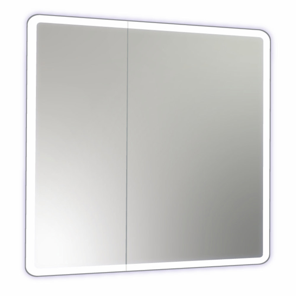 Зеркальный шкаф Континент Emotion 800х800 мм с подсветкой белый зеркальный шкаф континент emotion led 60 мвк028 с подсветкой белый
