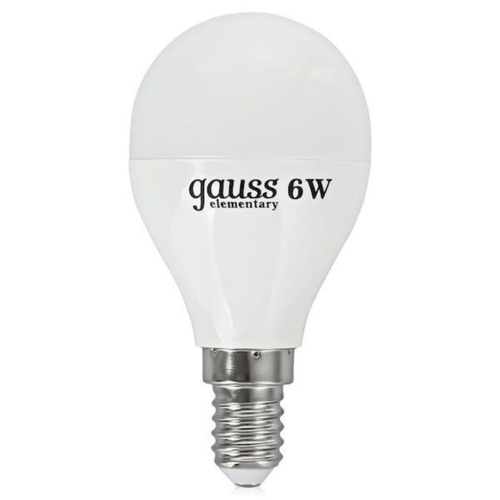 Светодиодная лампе led gauss. Лампа светодиодная "Gauss Elementary" е27. Лампа Gauss Elementary шар 12w 950lm 6500k е14 led 53132. Лампа Gauss Elementary 53132. Лампа led Elementary Globe 12w e14 6500k 53132.