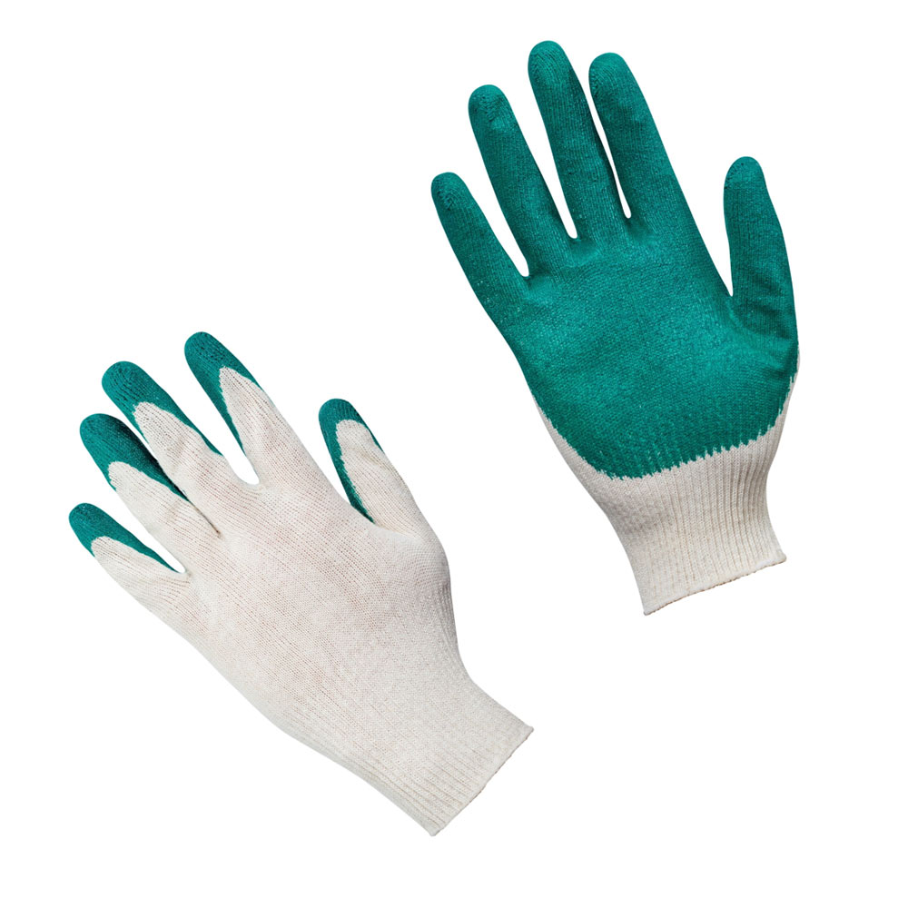 перчатки х б с латексным обливом свс зеленые Перчатки х/б с латексным обливом СВС 8 (М)