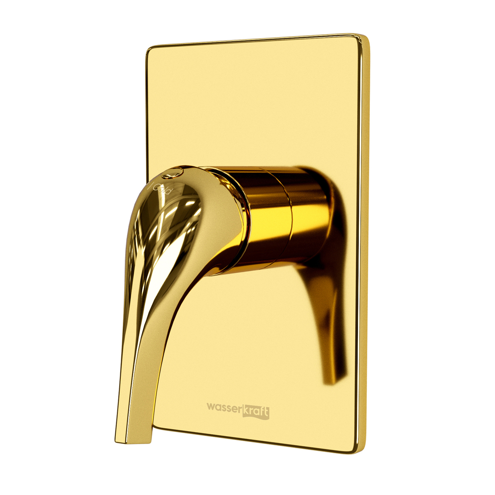 Смеситель для душа встраиваемый WasserKraft Sauer однорычажный золото (7151) смеситель для душа wasserkraft sauer 7151
