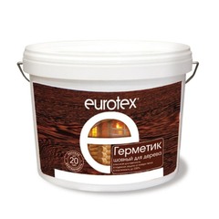 Герметик Eurotex акриловый для дерева 3 кг орех