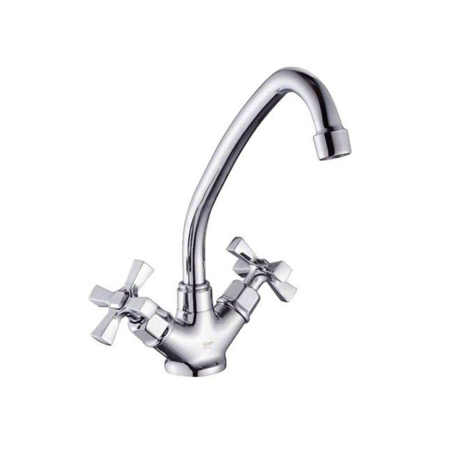 Смеситель для кухни Potato P49305 двухвентильный с высоким изливом ...